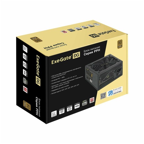 Блок питания ExeGate 600PPH 80 PLUS Bronze 600W OEM (EX280578RUS) (черный) 3