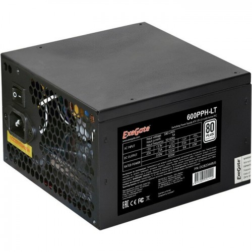 Блок питания ExeGate 600PPH-LT 80 PLUS 600W OEM (600PPH-LT-S) (черный) 7