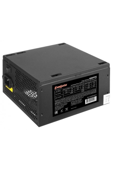 Блок питания ExeGate 650PPE 650W (EX260644RUS-S) (черный) 1
