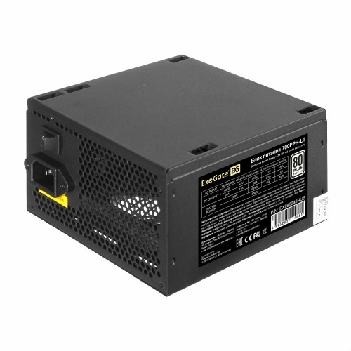Блок питания ExeGate 700PPH-LT 80 PLUS 700W (EX282048RUS) (черный) 1
