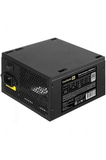 Блок питания ExeGate 80 PLUS 1000PPH-LT-OEM 1000W (EX292146RUS-OEM) (черный) 
