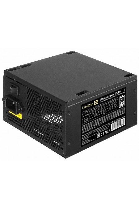 Блок питания ExeGate 80 PLUS 750PPH-LT 750W (EX292341RUS) (черный) 