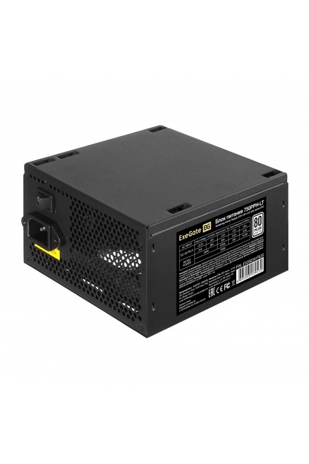 Блок питания ExeGate 80 PLUS 750PPH-LT-OEM 750W (EX292341RUS-OEM) (черный) 