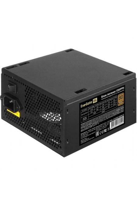 Блок питания ExeGate 80 PLUS Bronze 1200PPH 1200W (EX292158RUS-S) (черный) 