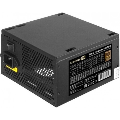 Блок питания ExeGate 80 PLUS Bronze 400PPH (EX292159RUS) 400W (черный) 