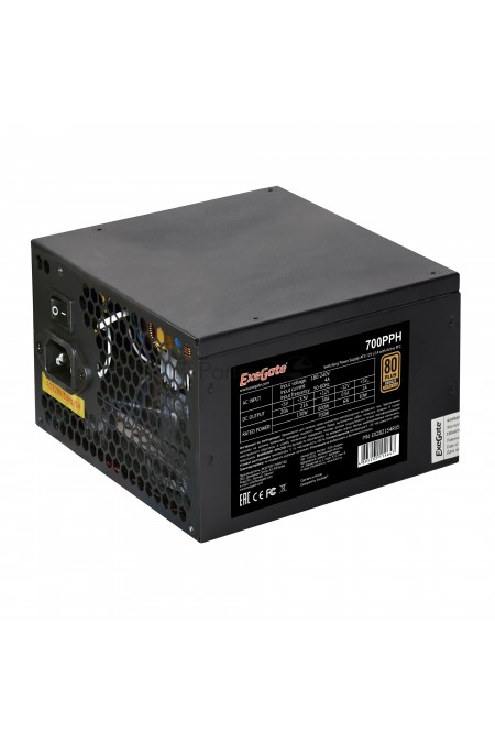Блок питания ExeGate 80 PLUS Bronze 700PPH 700W (EX282154RUS) (черный) 1