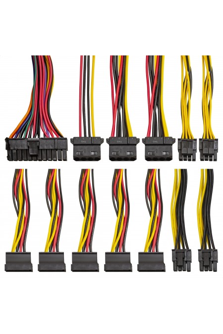 Блок питания ExeGate ATX-700NPXE 700W + кабель 220V с защитой от выдергивания (EX220360RUS-S) (черный) 3