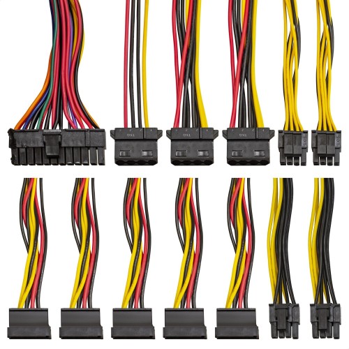 Блок питания ExeGate ATX-700NPXE 700W + кабель 220V с защитой от выдергивания (EX220360RUS-S) (черный) 7