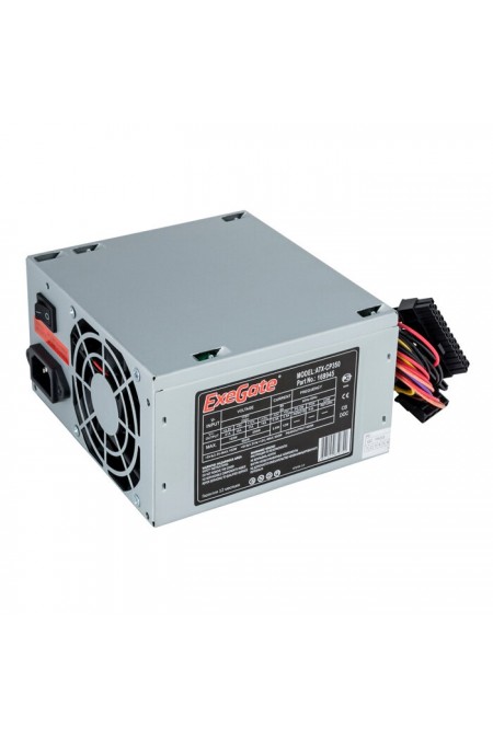 Блок питания ExeGate ATX-CP350 350W + кабель 220V с защитой от выдергивания (EX284669RUS) (серый) 
