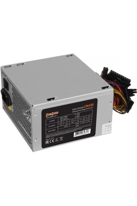 Блок питания ExeGate UN450 450W (EX244554RUS) (серый) 