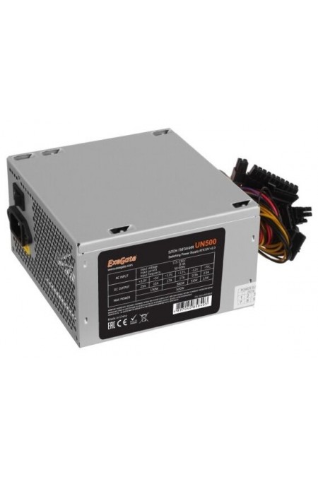 Блок питания ExeGate UN500 500W (EX244555RUS) (серый) 