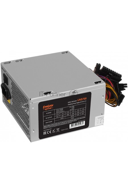 Блок питания ExeGate UNS700 700W (ES261572RUS) (серый) 2
