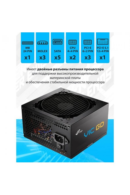 Блок питания FSP VIC-750GD ATX (POA7500101) (черный) 1