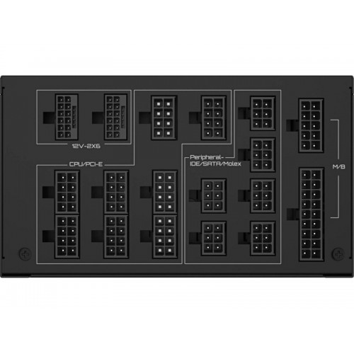 Блок питания Gigabyte ATX 1600W (GP-UD1600PM PG5) (черный) 2