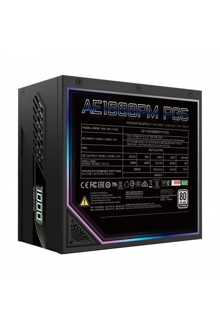 Блок питания Gigabyte GP-AE1000PM PG5 (черный) 3