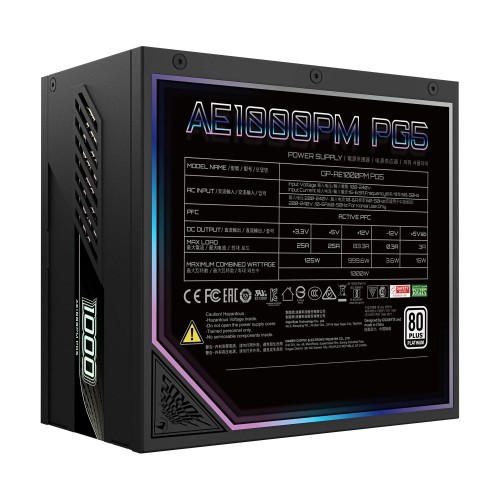 Блок питания Gigabyte GP-AE1000PM PG5 (черный) 3