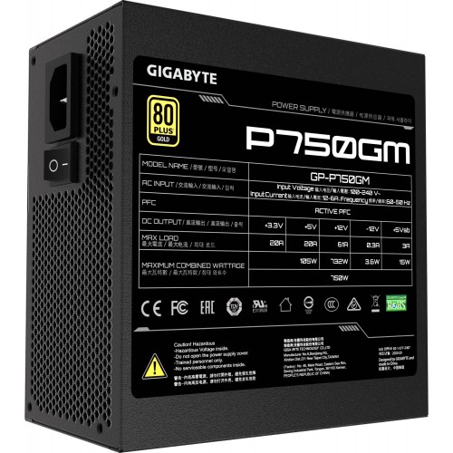 Блок питания GIGABYTE GP-P750GM 750W (черный) 2