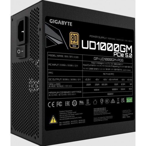 Блок питания Gigabyte GP-UD1000GM PG5 ICE (черный) 8