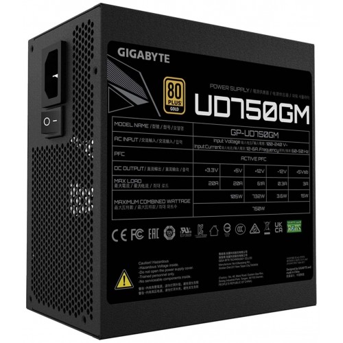 Блок питания GIGABYTE GP-UD750GM PG5 V2 ATX 750W (черный) 2