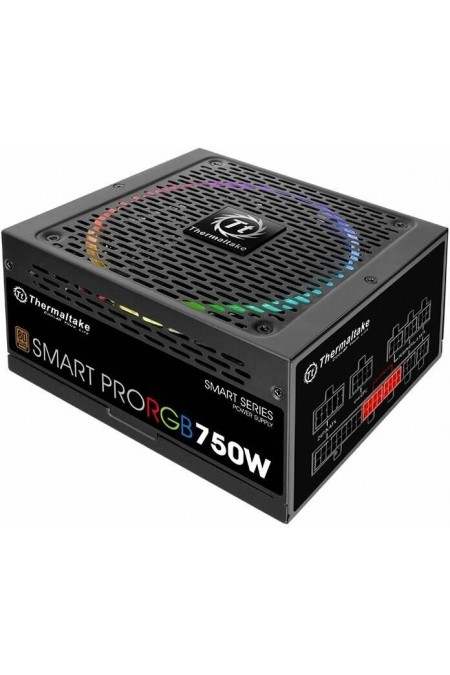 Блок питания Thermaltake Smart Pro RGB Bronze 750W (PS-SPR-0750FPCBEU-R) (черный) 