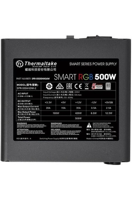 Блок питания Thermaltake Smart RGB 500W (230V) (PS-SPR-0500NHSAWE-1) (черный) 2