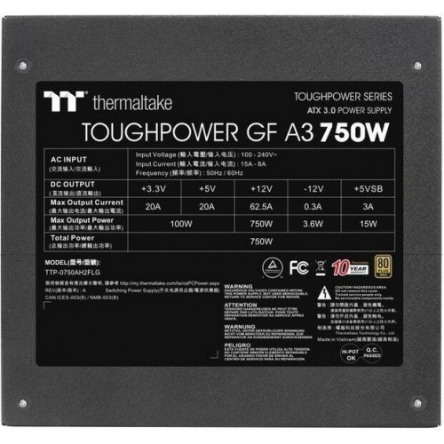 Блок питания Thermaltake Toughpower GF A3 (PS-TPD-0750FNFAGE-H) (черный) 9
