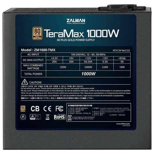 Блок питания Zalman ZM1200-TMX 1200W (черный) 1
