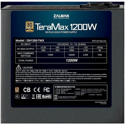 Блок питания Zalman ZM1200-TMX 1200W (черный) 5