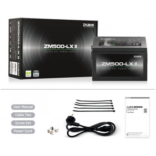 Блок питания Zalman ZM500-LXII 500W (черный) 4