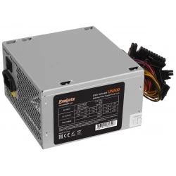 Блок питания ExeGate UN500 500W + кабель 220V с защитой от выдергивания (EX284703RUS) (серебристый)