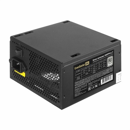 Блок питания ExeGate 500PPH-LT 80 PLUS 500W BOX (EX282040RUS) (черный) 6