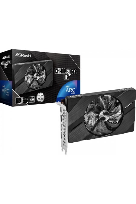 Видеокарта ASRock Arc A380 Challenger ITX 6GB OC (A380 CLI 6GO), Retail 