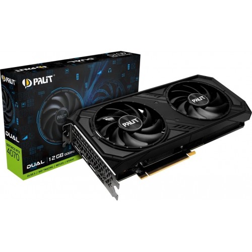 Видеокарта Palit GeForce RTX 4070 DUAL 12GB (NE64070019K9-1048D), Retail 