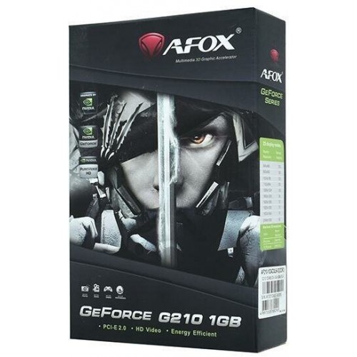Видеокарта AFOX GeForce 210 1GB (AF210-1024D3L5-V2), Retail 1
