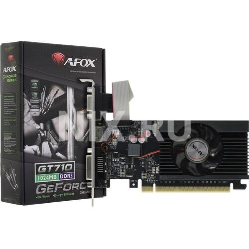 Видеокарта AFOX GeForce GT 710 1GB (AF710-1024D3L5-V3), Retail 3