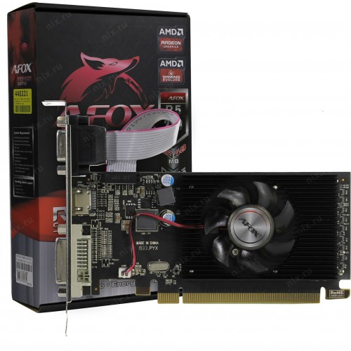 Видеокарта AFOX Radeon R5 230 2GB LP Single Fan (AFR5230-2048D3L5), Retail 1