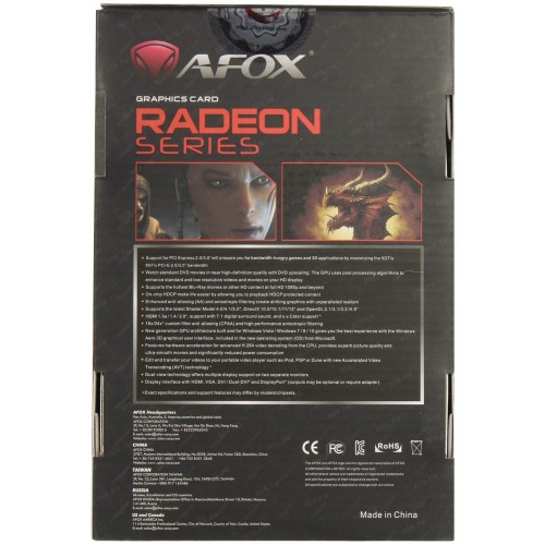 Видеокарта AFOX Radeon R7 350 2GB (AFR7350-2048D5H4-V3), Retail 7