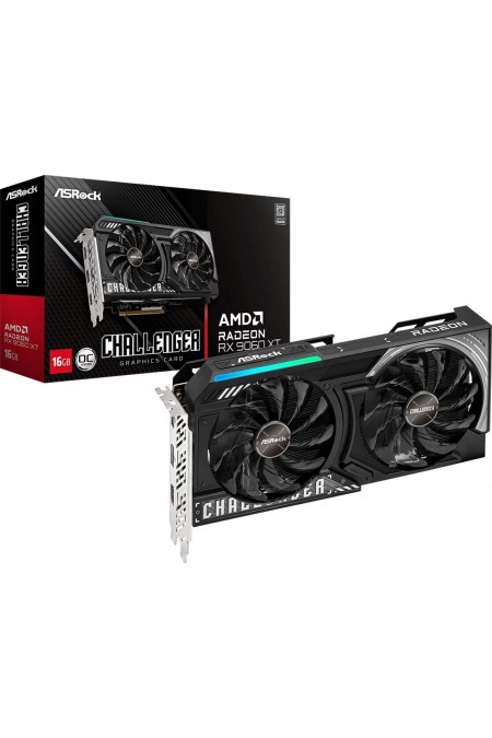 Видеокарта ASRock AMD Radeon RX 9060 XT Challenger 16GB OC (RX9060XT CL 16GO), Retail 5