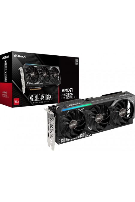 Видеокарта ASRock AMD Radeon RX 9070 XT Challenger 16GB (RX9070XT CL 16G), Retail 5