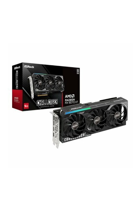 Видеокарта ASRock AMD Radeon RX 9070 XT Challenger 16GB (RX9070XT CL 16GB), Retail 1
