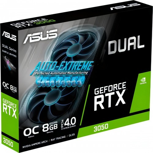 Видеокарта ASUS Dual GeForce RTX 3050 V2 OC Edition 8GB (DUAL-RTX3050-O8G-V2), Retail 6