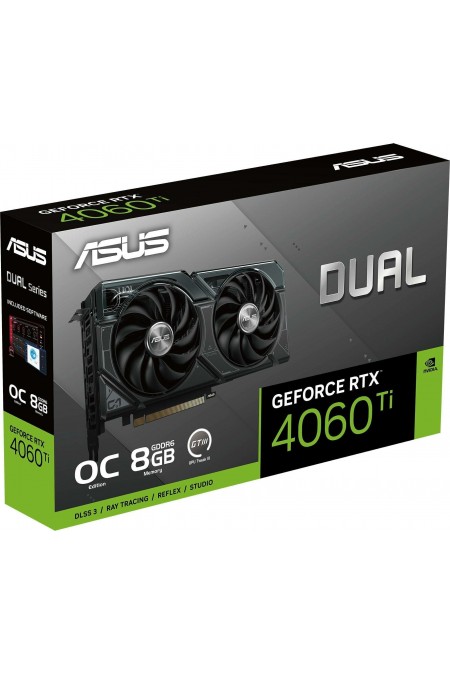 Видеокарта ASUS Dual GeForce RTX 4060 Ti DUAL-RTX4060TI-O8GB (90YV0J40-M0NA00), Retail 6