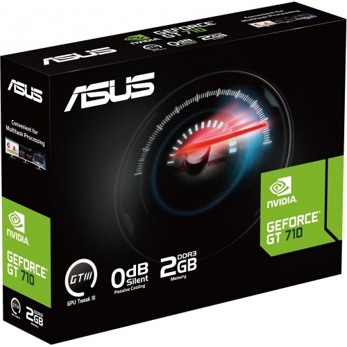Видеокарта ASUS GeForce GT 710 EVO 2GB (GT710-SL-2GD5-BRK-EVO),(90YV0ALA-M0NA00), Retail 6