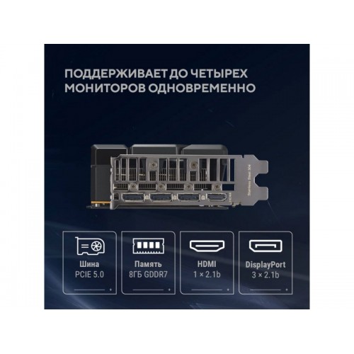 Видеокарта ASUS nVidia GBeForce RTX 5060 8GB (DUAL-RTX5060-O8GB), Retail 8