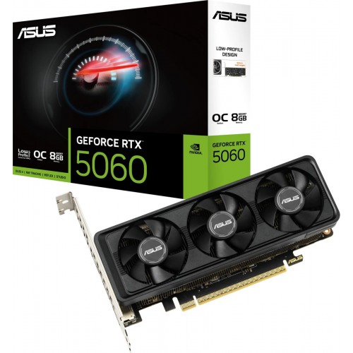 Видеокарта ASUS nVidia GeForce RTX 5060 ASUS LP BRK 8GB OC (RTX5060-O8G-LP-BRK) (90YV0N90-M0NA00), Retail 9