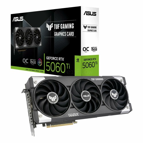Видеокарта ASUS nVidia GeForce RTX 5060 Ti 16GB (TUF-RTX5060TI-O16G-GAMING) (90YV0MG0-M0NA00), Retail 