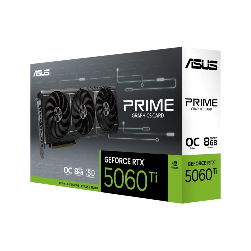 Видеокарта ASUS nVidia GeForce RTX 5060 Ti OC 8GB (PRIME-RTX5060TI-O8G) (90YV0MP0-M0NA00), Retail 8
