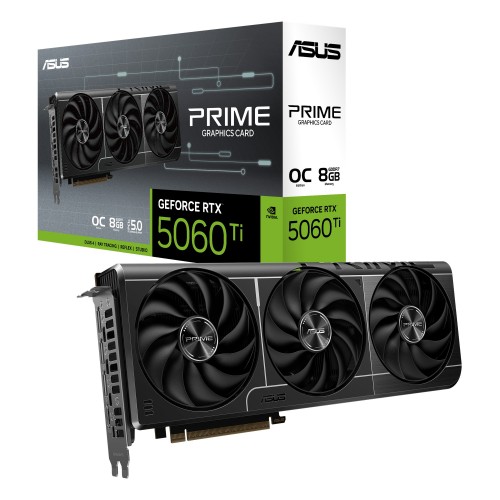 Видеокарта ASUS nVidia GeForce RTX 5060 Ti OC 8GB (PRIME-RTX5060TI-O8G) (90YV0MP0-M0NA00), Retail 9