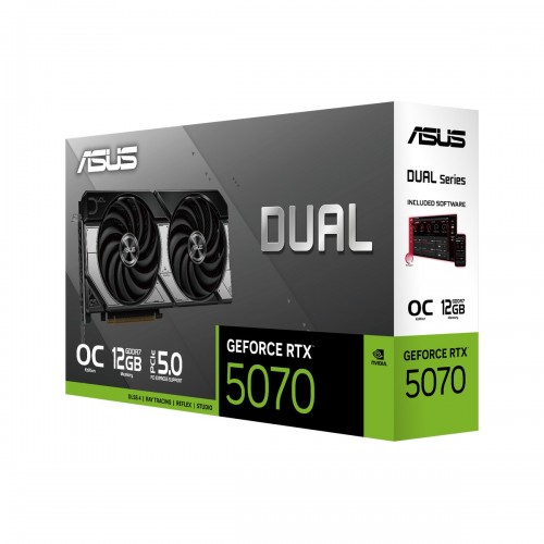 Видеокарта ASUS nVidia GeForce RTX 5070 12GB (DUAL-RTX5070-O12G) (90YV0M17-M0NA00), Retail 