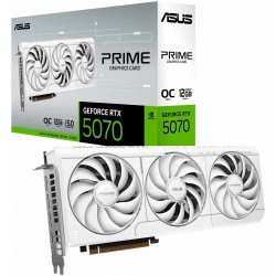 Видеокарта ASUS nVidia GeForce RTX 5070 12GB (PRIME-RTX5070-O12G-WHITE) (90YV0M19-M0NA00), Retail